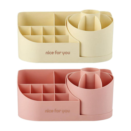 Rotating Makeup Organizer – Sleek, Smart & Stylish Storage Solution 🔥