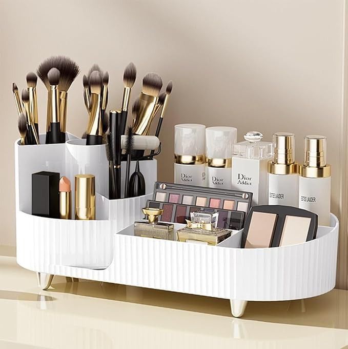 Rotating Makeup Organizer – Sleek, Smart & Stylish Storage Solution 🔥
