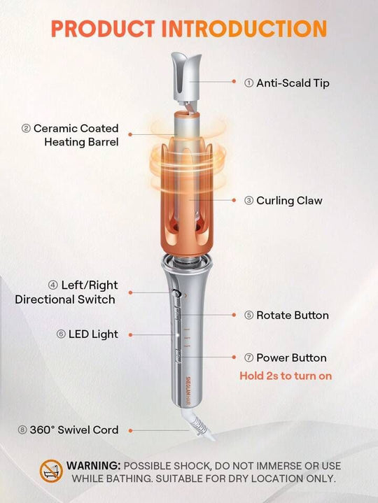 ✨ SHEGLAM Automatic Curling Iron – 1 1/4 Inch ✨