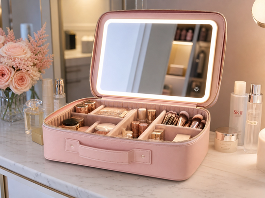 ✨ LED Makeup Organizer Bag 💖 Glow Anywhere