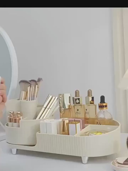 Rotating Makeup Organizer – Sleek, Smart & Stylish Storage Solution 🔥